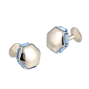 Czech Crystal Copper Cufflinks for Tuxedo Shirts