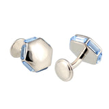 Czech Crystal Copper Cufflinks for Tuxedo Shirts