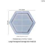 Hexagonal Crystal Drop Glue Mold Epoxy Resin Production for Jewelry Box