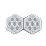 Hexagonal Silicone Mold with Epoxy Resin Cover for Dice Jewelry DIY