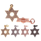 Hexagram Star of David CZ Charms for Jewelry Making