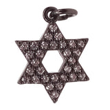 Hexagram Star of David CZ Charms for Jewelry Making