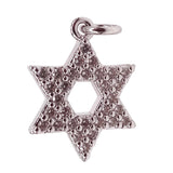Hexagram Star of David CZ Charms for Jewelry Making