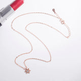 S925 Silver Single Diamond Star Necklace for Women