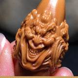 Hexiangyuan Carved Evil Monk Olive Kernel Pendant