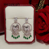 Hezekiah needle Parrot Earrings Personality Women's Earrings