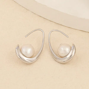 Baroque Pearl Stud Earrings