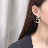 Baroque Pearl 925 Sterling Silver Stud Earrings Wedding Gift