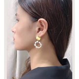 Baroque Pearl 925 Sterling Silver Stud Earrings Wedding Gift