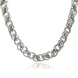 Hip-Pop Men Necklace Big Choker Retro Punk Style Stainless Steel