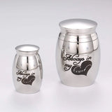 Stainless Steel Cremation Urns - Always in My Heart