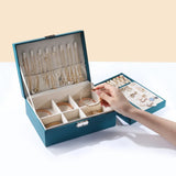 High Capacity Double-Layer Jewelry Storage Box Organizer