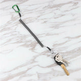 High Elastic Carabiner Wire Rope Keychain Anti-lost Lanyard