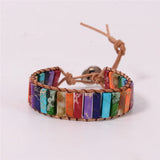High End Boho Natural Stone Wrap Bracelet Chakra Power Bracelet