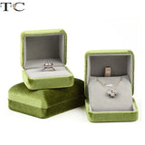 Luxury Corduroy Jewelry Gift Box | Ring Necklace Bracelet Storage