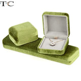 Luxury Corduroy Jewelry Gift Box | Ring Necklace Bracelet Storage