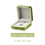 Luxury Corduroy Jewelry Gift Box | Ring Necklace Bracelet Storage
