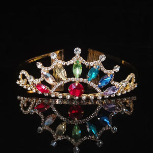High-End Crystal Sunflower Wedding Tiaras Hair Jewelry
