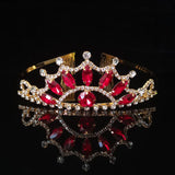 High-End Crystal Sunflower Wedding Tiaras Hair Jewelry