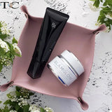 Luxury Leather Storage Tray for Desktop Accessories