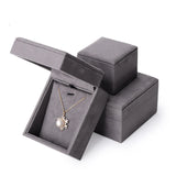 Elegant Flannel Jewelry Velvet Packaging Case