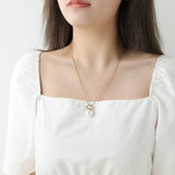 Pearl Perfume Bottle Pendant Necklace Aromatherapy Diffuser for Women