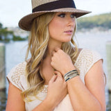 High End Pearl Crystal Beaded Wrap Bracelet for Women Gift Boho