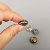 Small Enamel Flower Loose Beaded DIY Cloisonne Jewelry Findings