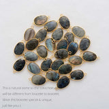 Labradorite Stretch Bracelets Natural Stone Charm Elastic Statement Bracelet