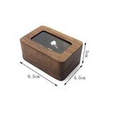 Luxury Wood Double Ring Box for Engagement and Wedding Rings