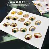 Colorful Crystal Candy Dangle Earrings Italian Style Jewelry Women