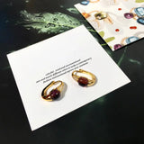 Colorful Crystal Candy Dangle Earrings Italian Style Jewelry Women