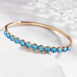 High Jewelry Bangles with Austrian Crystal for Women Bijoux