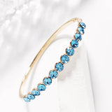High Jewelry Bangles with Austrian Crystal for Women Bijoux
