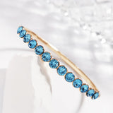 High Jewelry Bangles with Austrian Crystal for Women Bijoux