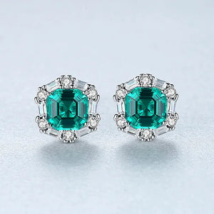 Artificial Emerald 18K Plated Earring For Woman Party Wedding Jewellery