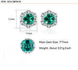 Artificial Emerald Earring 18K Plated for Woman