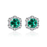 Artificial Emerald 18K Plated Earring For Woman Party Wedding Jewellery
