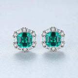 Artificial Emerald Earring 18K Plated for Woman