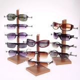 4 Layer Metal/Wood Glasses Display Stand Organizer Holder