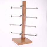 4 Layer Metal/Wood Glasses Display Stand Organizer Holder