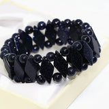 Galaxy Star Sandstone Shining Beads Horse-eye Shape Bracelet