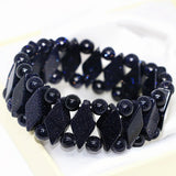 Galaxy Star Sandstone Shining Beads Horse-eye Shape Bracelet