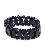 Galaxy Star Sandstone Shining Beads Horse-eye Shape Bracelet