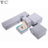 High-Grade Button Jewelry Ornaments Packaging Pu Leather