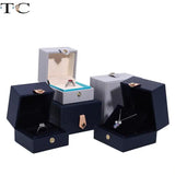 High-Grade Button Jewelry Ornaments Packaging Pu Leather