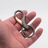 Classic Keychain Durable Men Car Key Chains Buckle Jewelry Key Ring Holder Gift