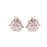 High-Grade Zircon Ladybug Lucky Earrings for Women