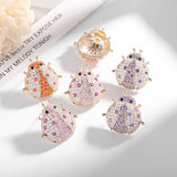 High-Grade Zircon Ladybug Lucky Earrings for Women