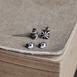 925 Sterling Silver Earrings Punk Retro Ear Jewelry